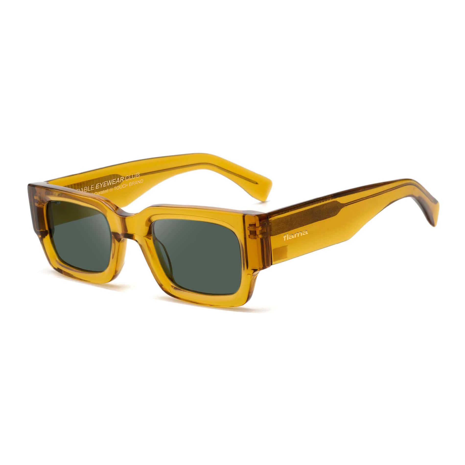 Gafas de sol Flama Birrap cuadradas amarillas