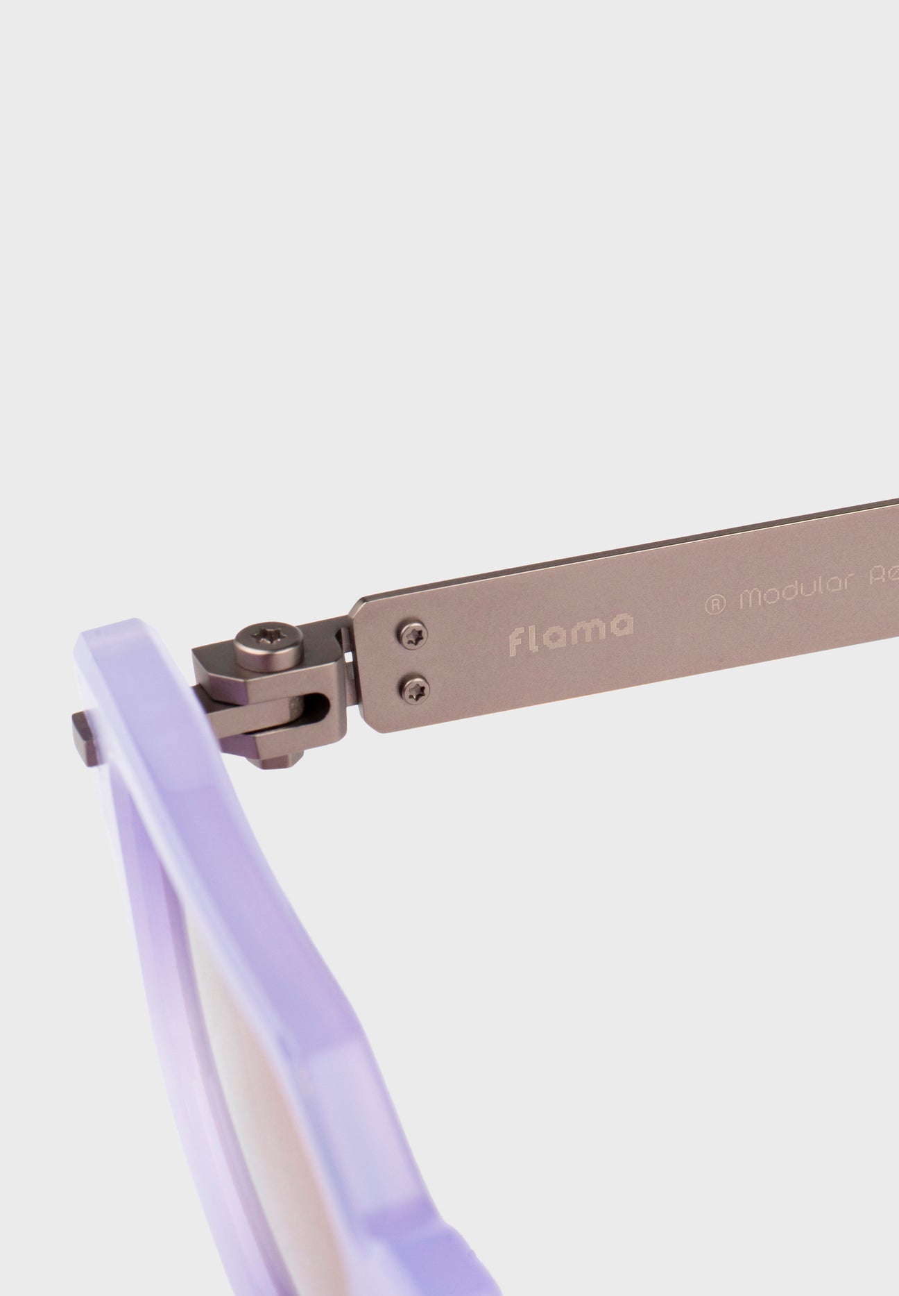 Sistema de reparación modular SMR patentado por Flama Eyewear - Modular Repair System.