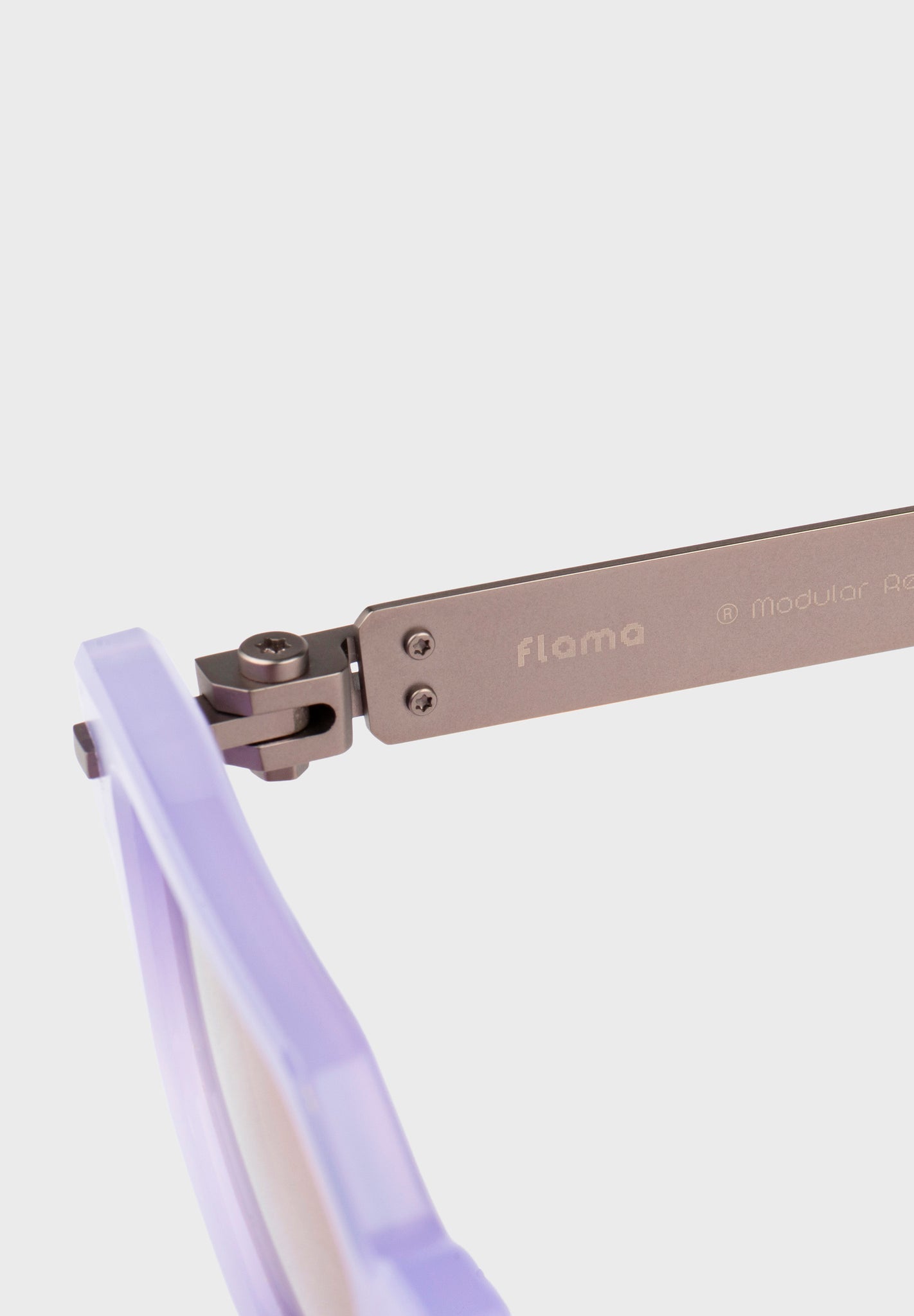 Sistema de reparación modular SMR patentado por Flama Eyewear - Modular Repair System.