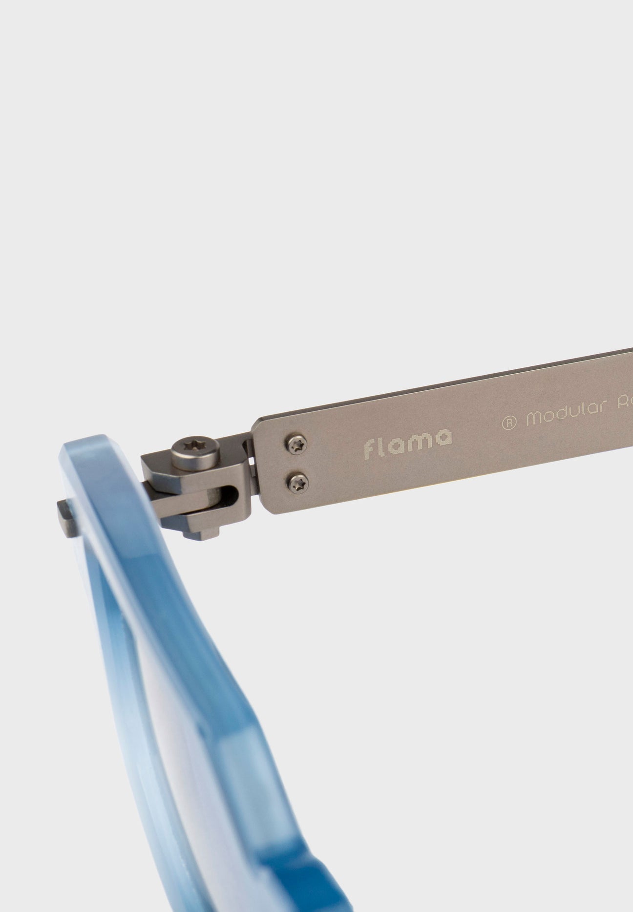 Sistema de reparación modular SMR patentado por Flama Eyewear - Modular Repair System.