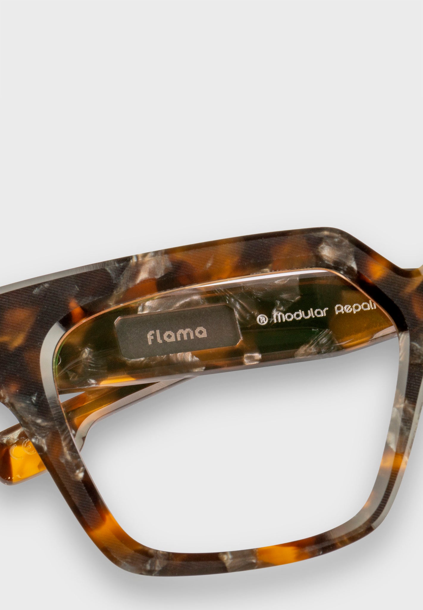 Gafas de vista carey cuadradas.