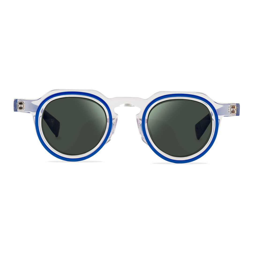 Gafas de sol Flama Loftus circulares azules y transparentes