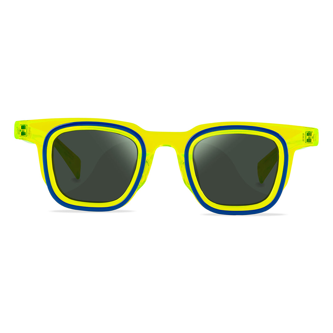 Gafas de sol Flama Treptow cuadradas verdes y azules