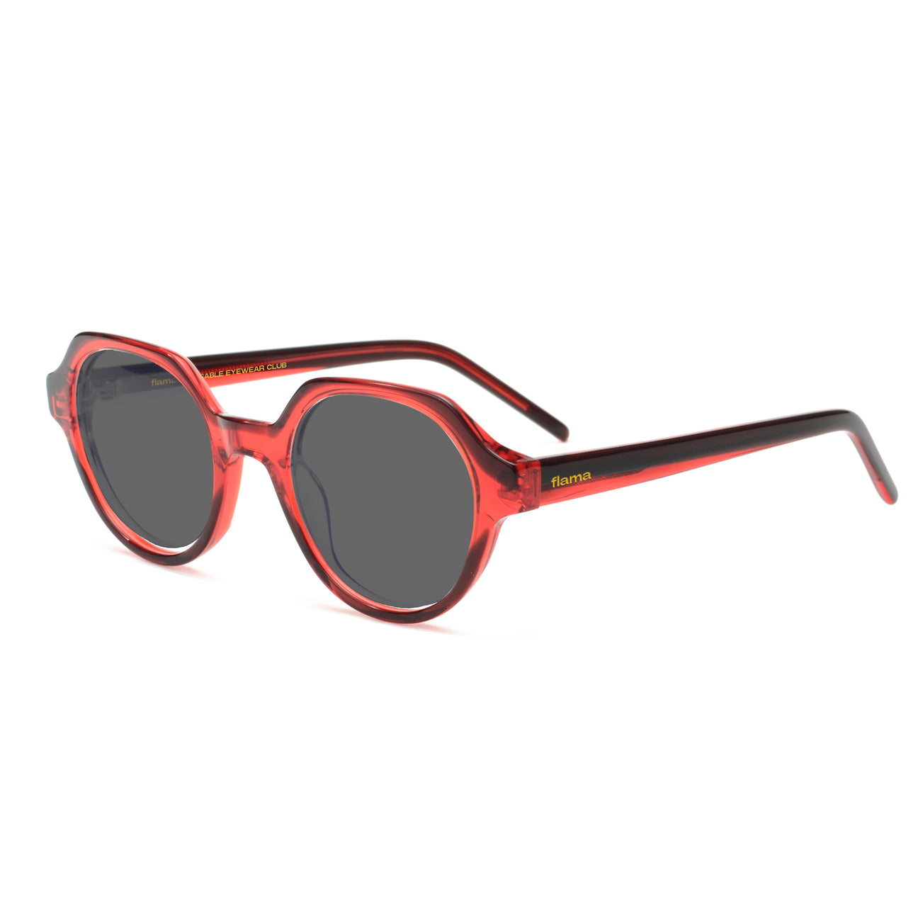 Gafas de sol Flama Frend circulares rojas 