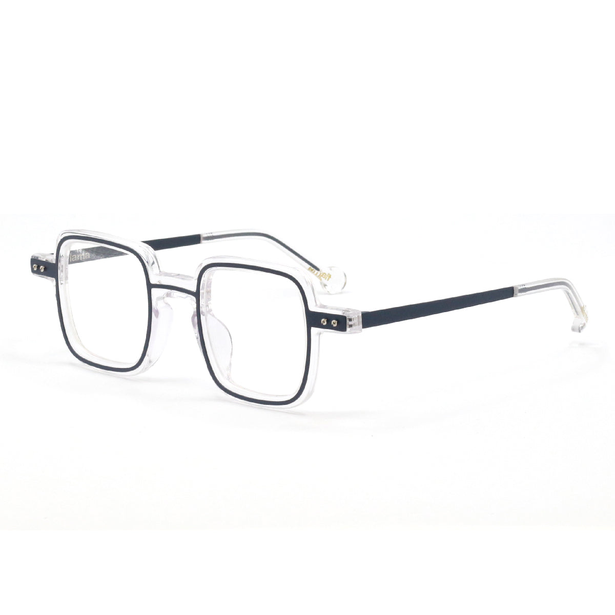 Gafas graduadas Flama Gael cuadradas transparentes y negras