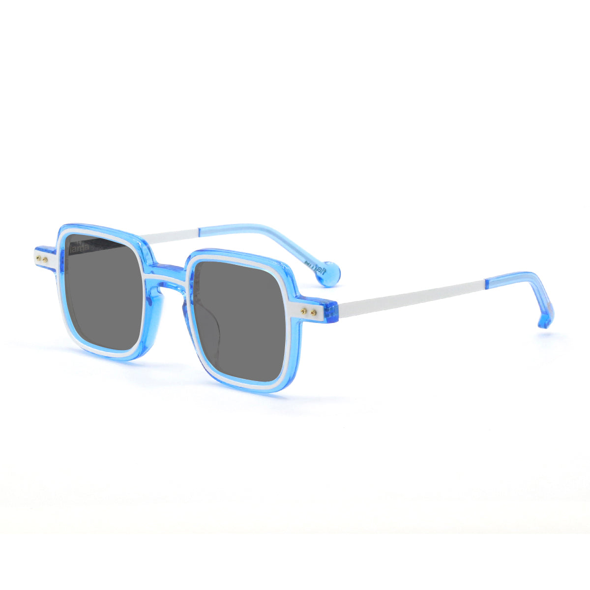 Gafas de sol Flama Gael cuadradas azules y blancas