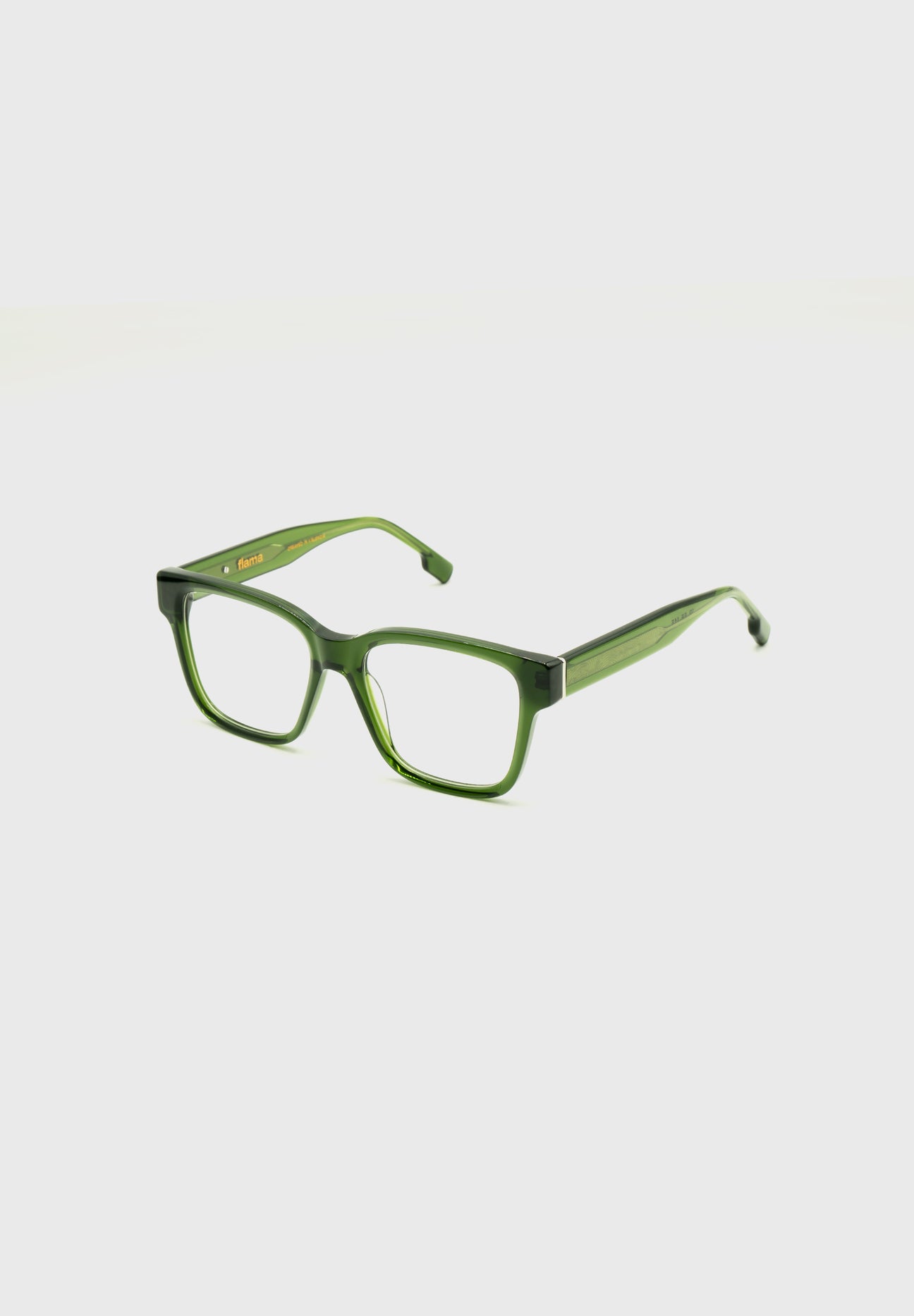 Gafas de vista cuadradas redondas verdes FLM02 C2