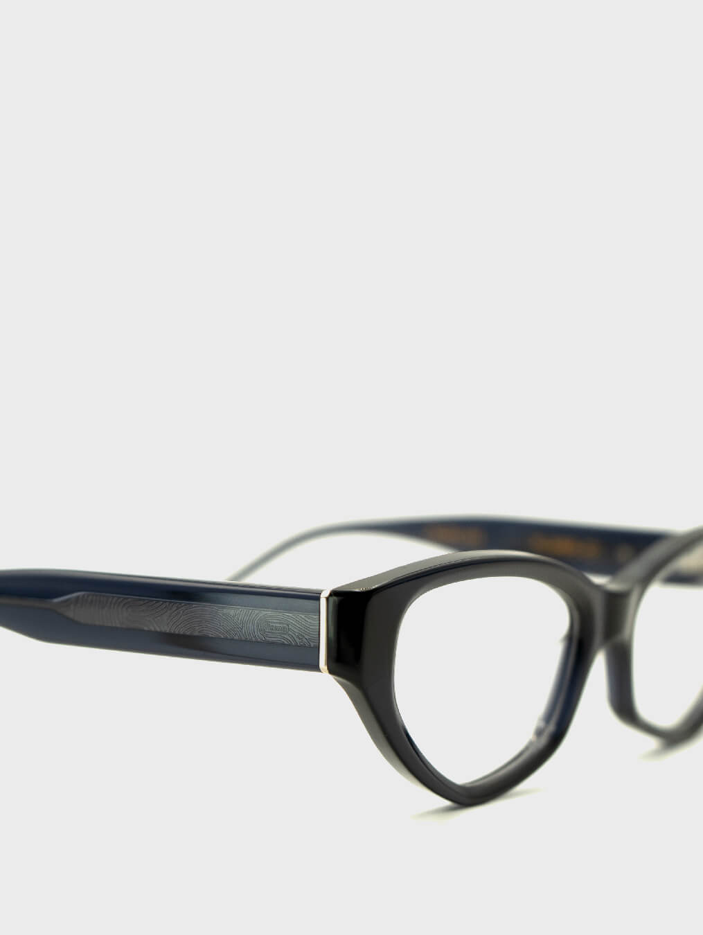 Gafas de vista ojo de gato negras y azules FLM05 C1