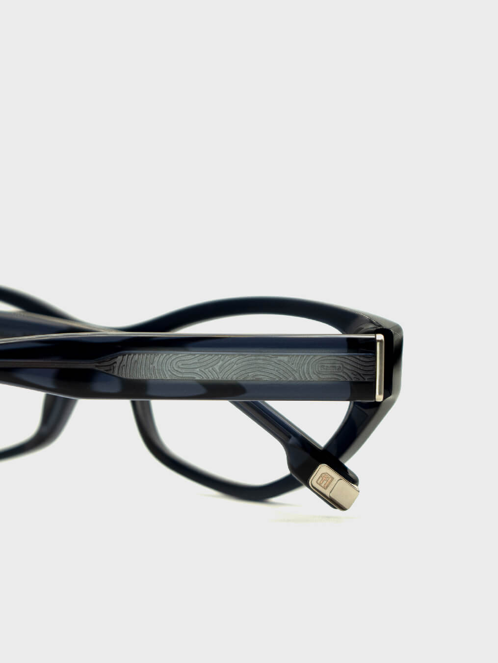 Gafas de vista ojo de gato negras y azules FLM05 C1