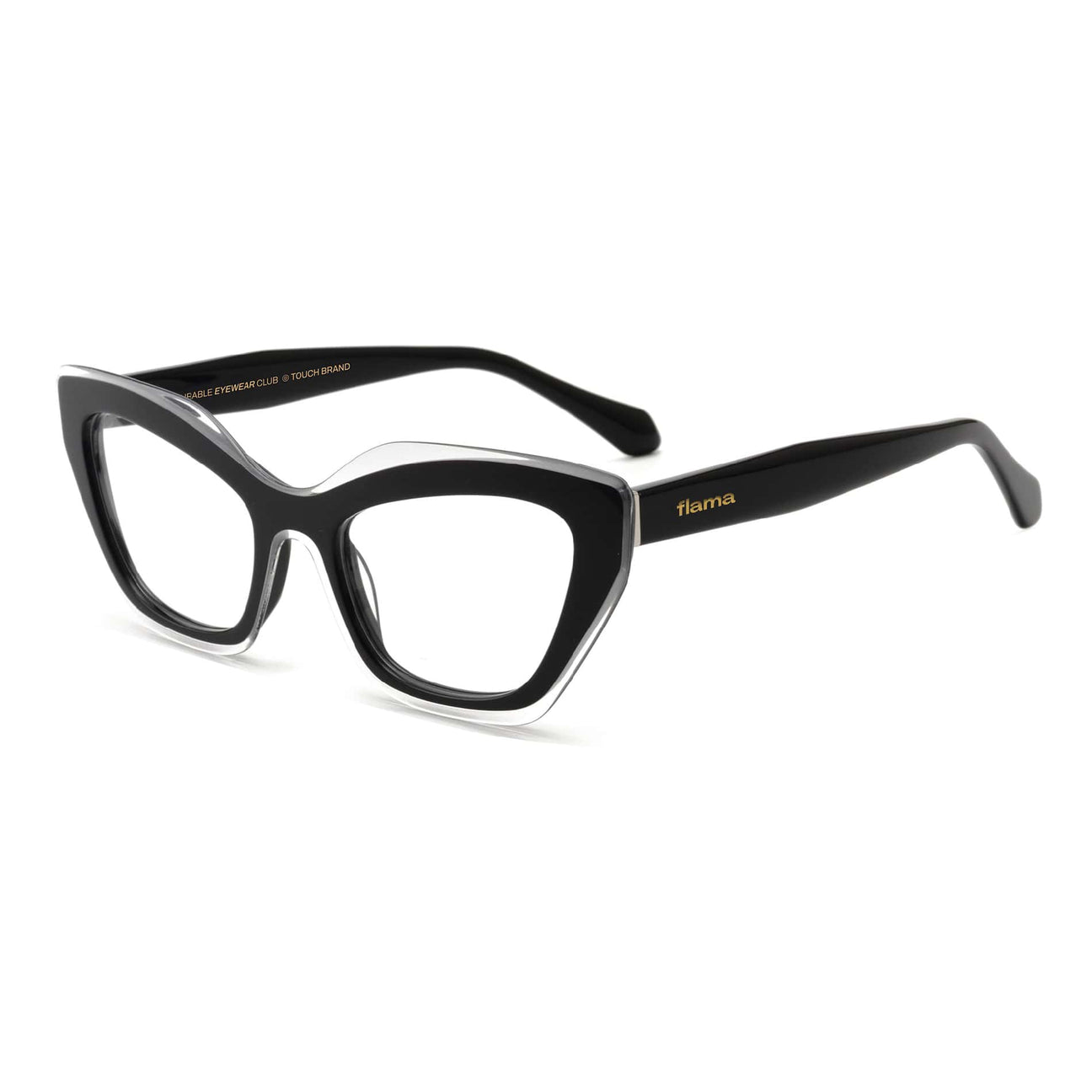 Gafas graduadas Flama Meli ojo de gato negras