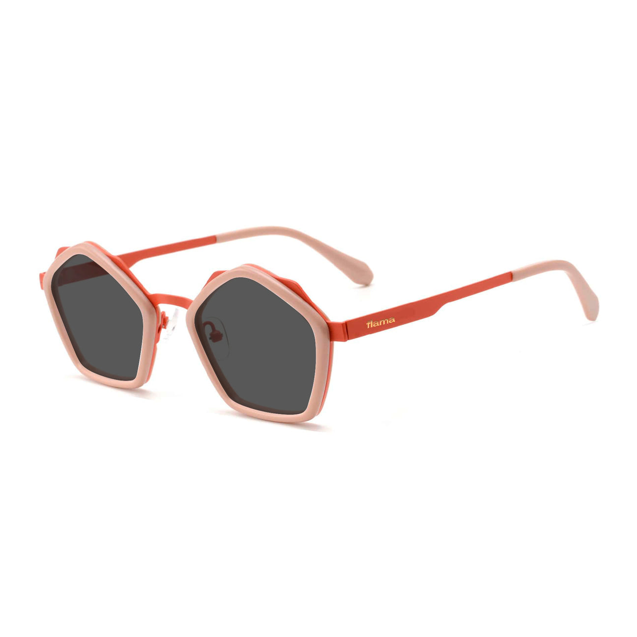 Gafas de sol Flama Myka pentagonales naranjas