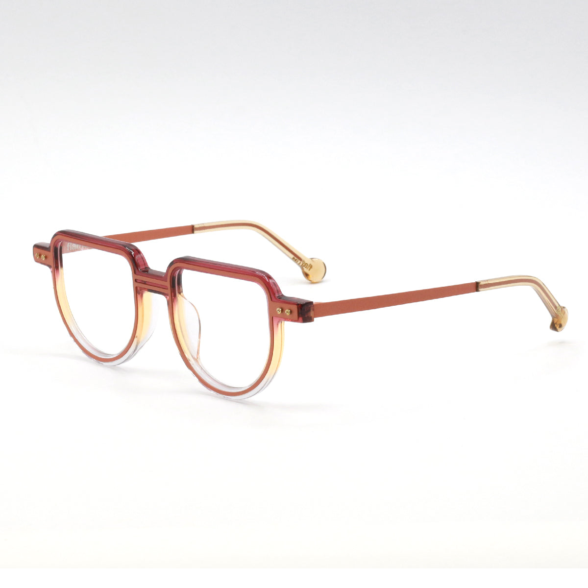 Gafas graduadas Flama Pili semicírculo rojas y naranjas