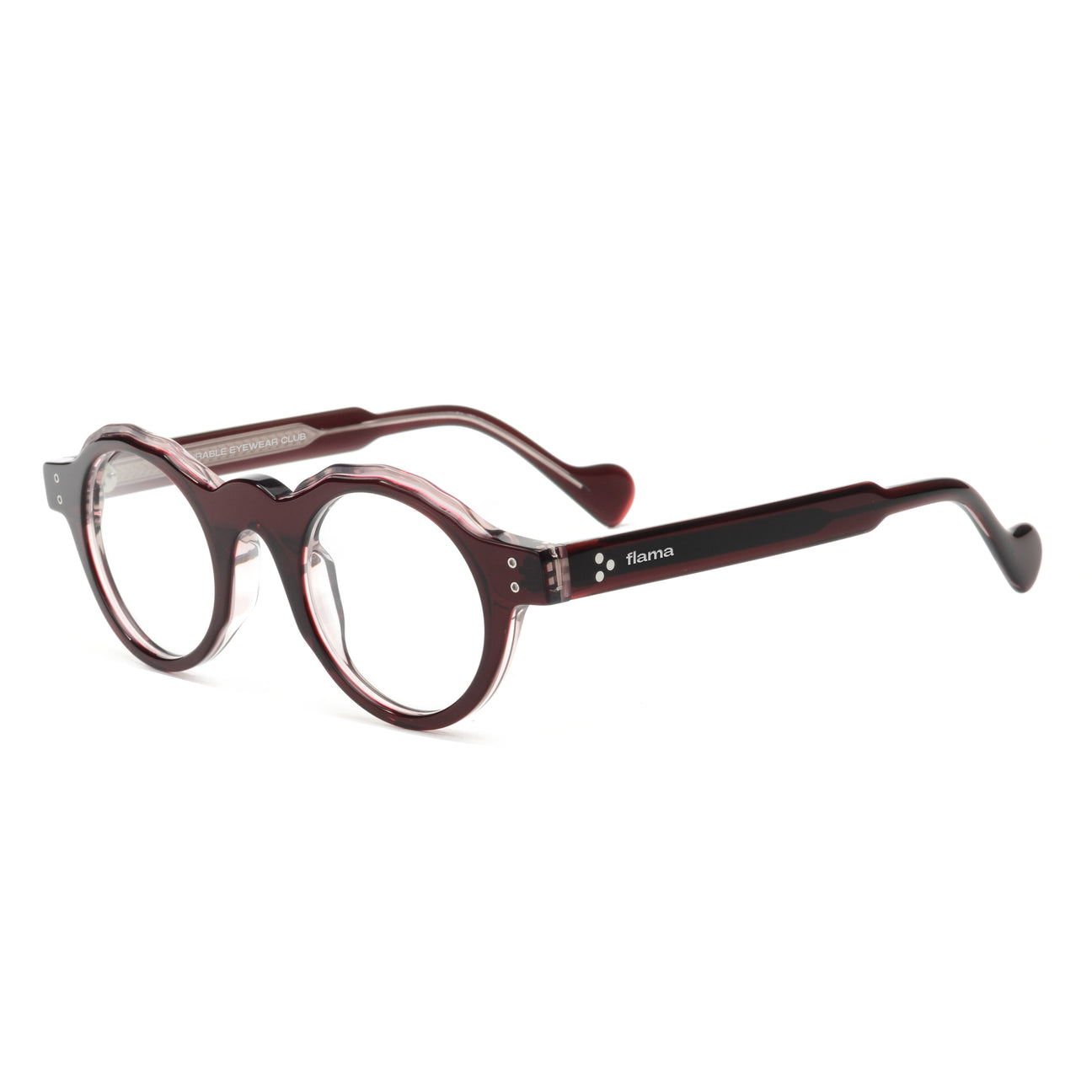 Gafas graduadas Flama Rob circulares rojas