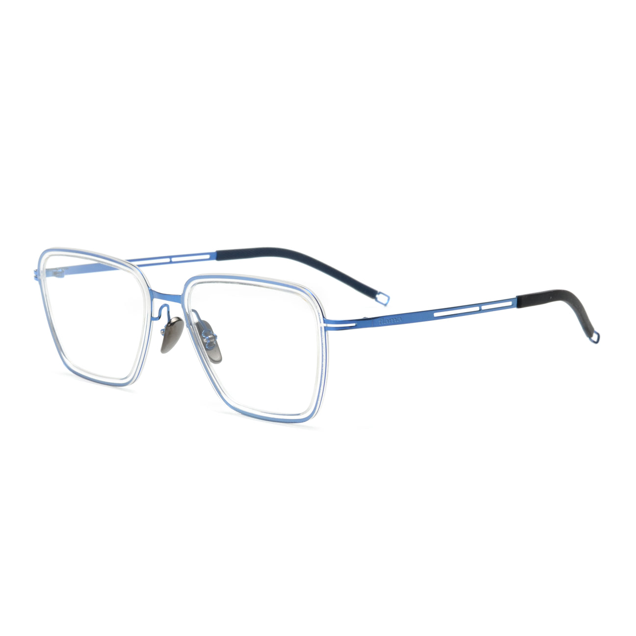 Gafas graduadas Flama Sartre cuadradas azules con varilla azul y negra