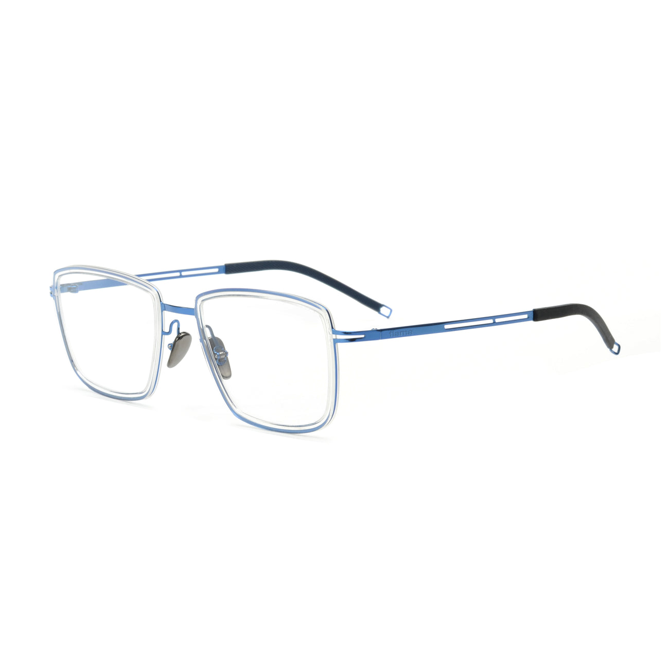 Gafas graduadas Flama Smith cuadradas azules con varilla azules y negras