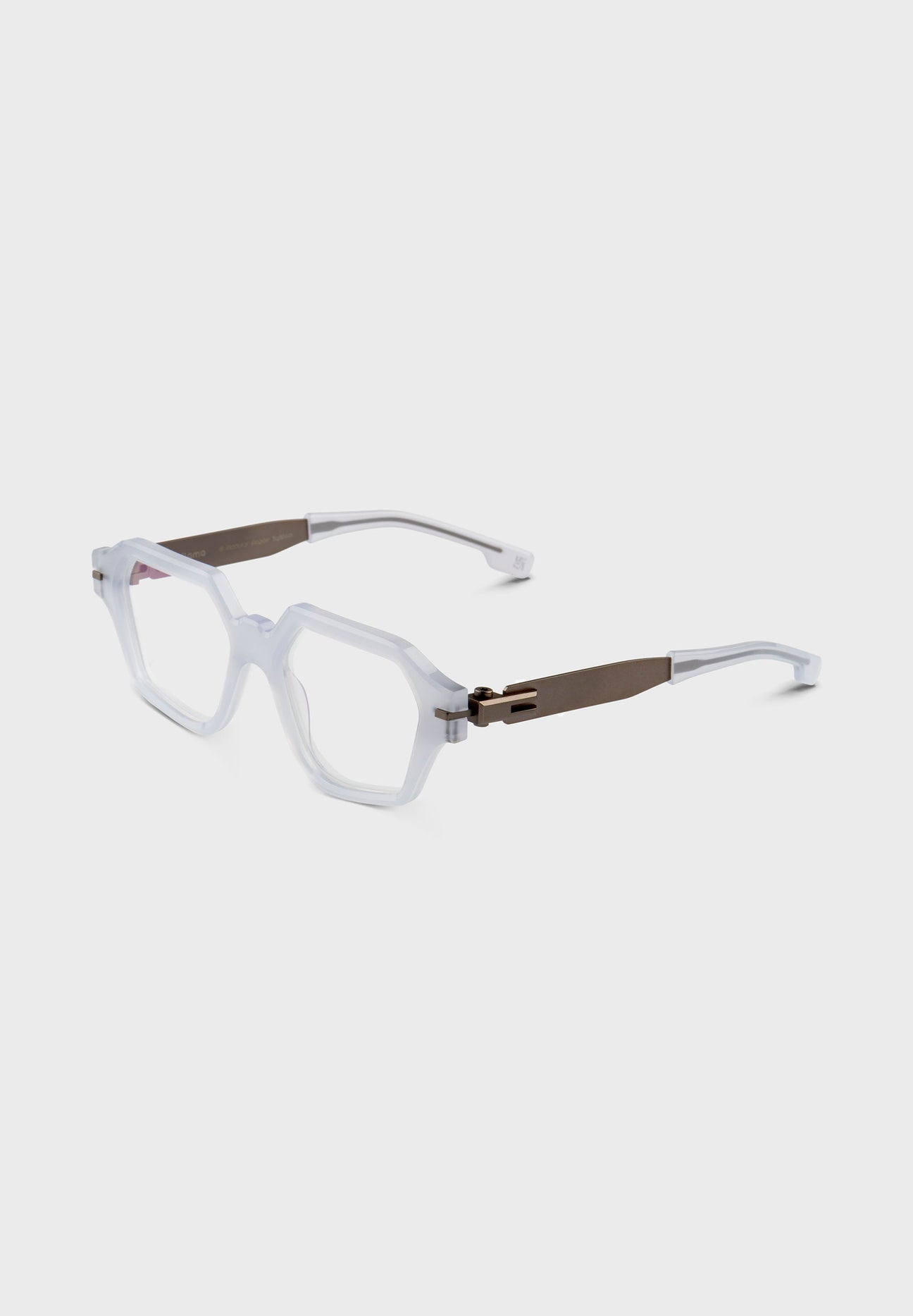 Gafas de vista crystal hexagonales.