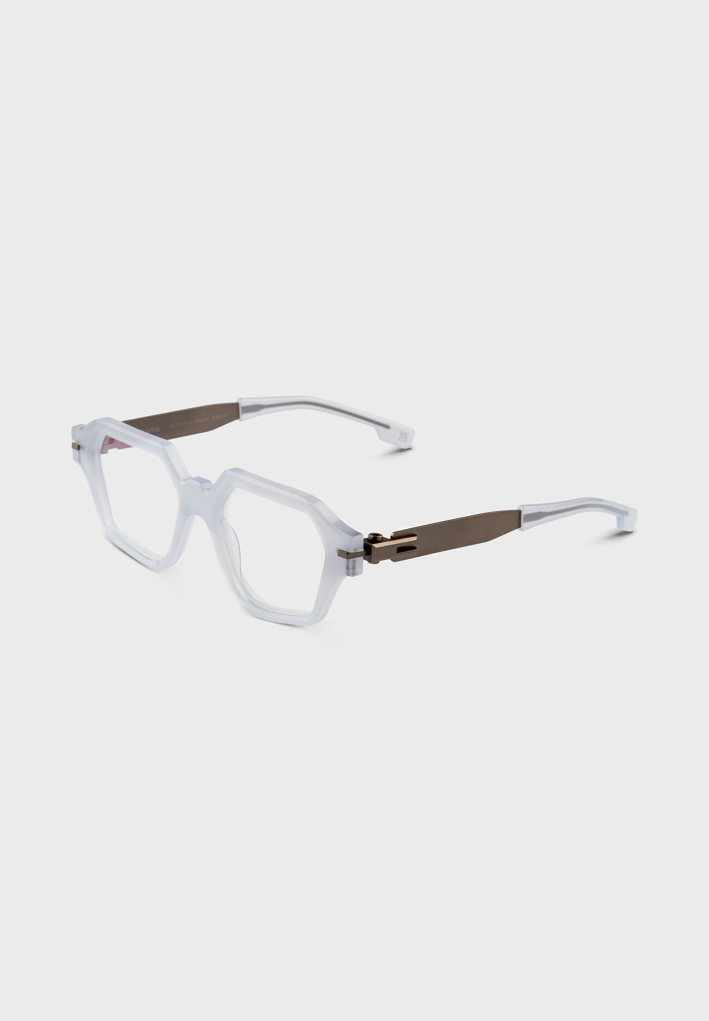 Gafas de vista crystal hexagonales.