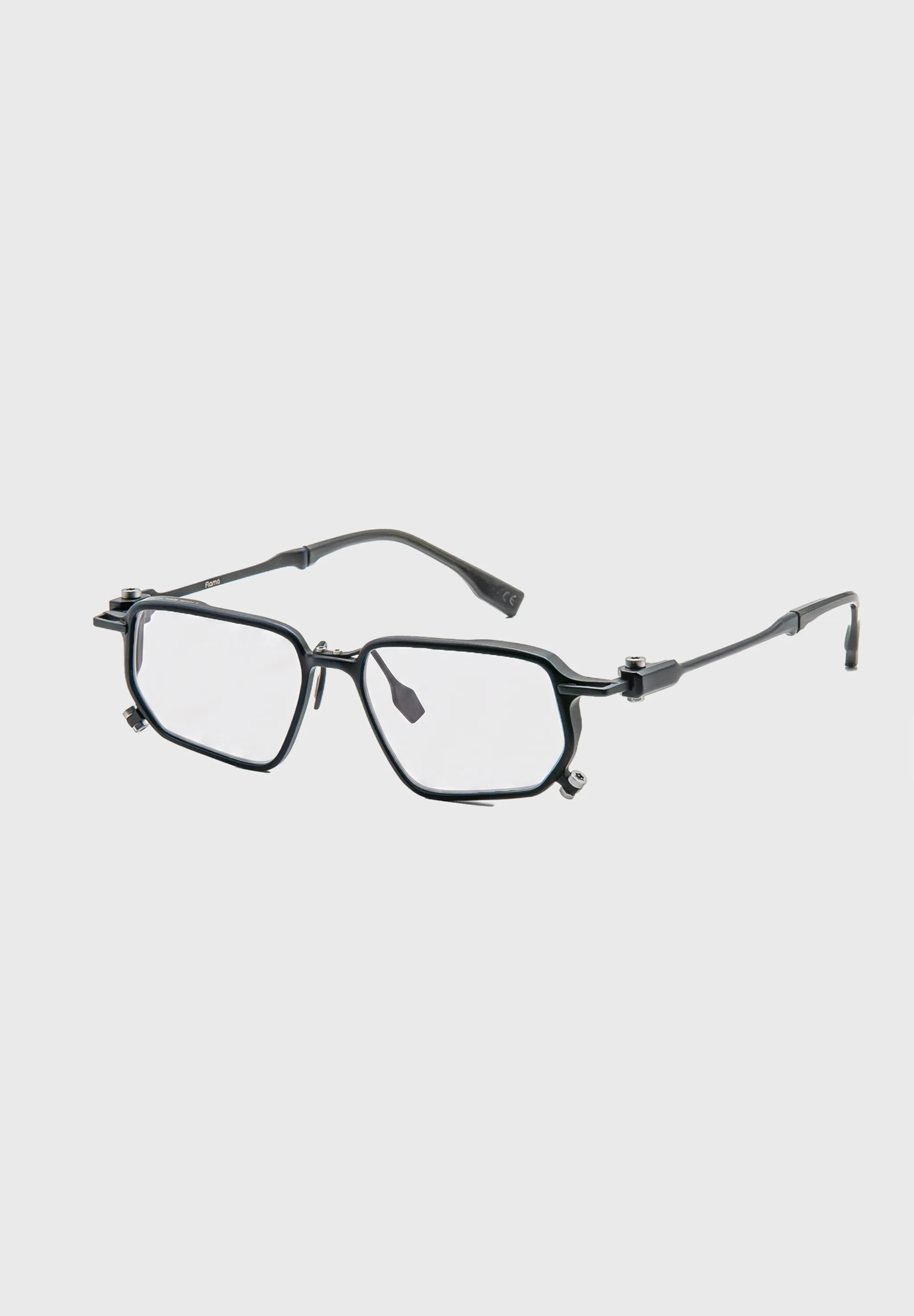 FLM17 04 · Titan Blue Optical Frame, side product view
