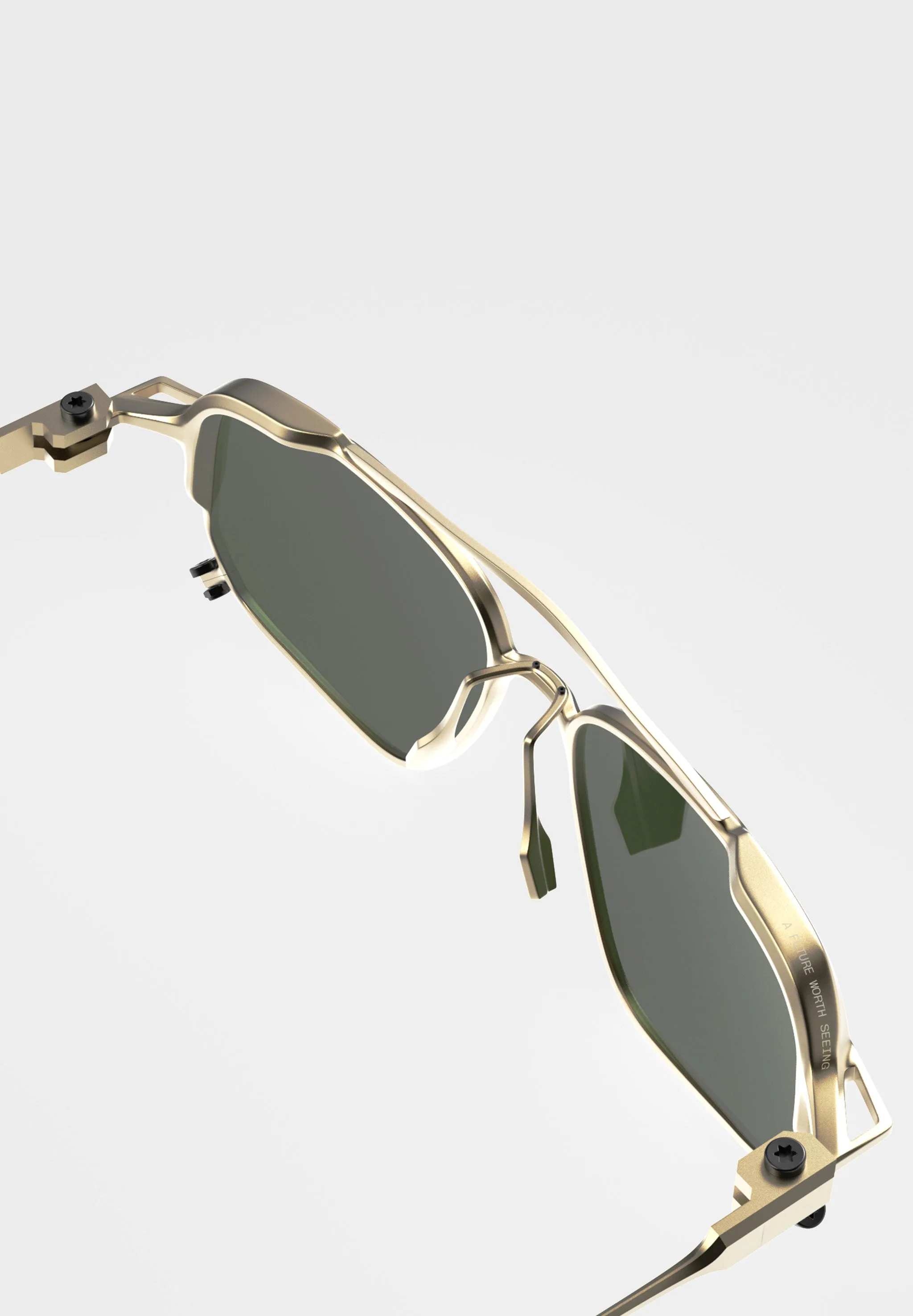 Occhiali da sole FLM18 03 · Titan Golden, vista prodotto 3