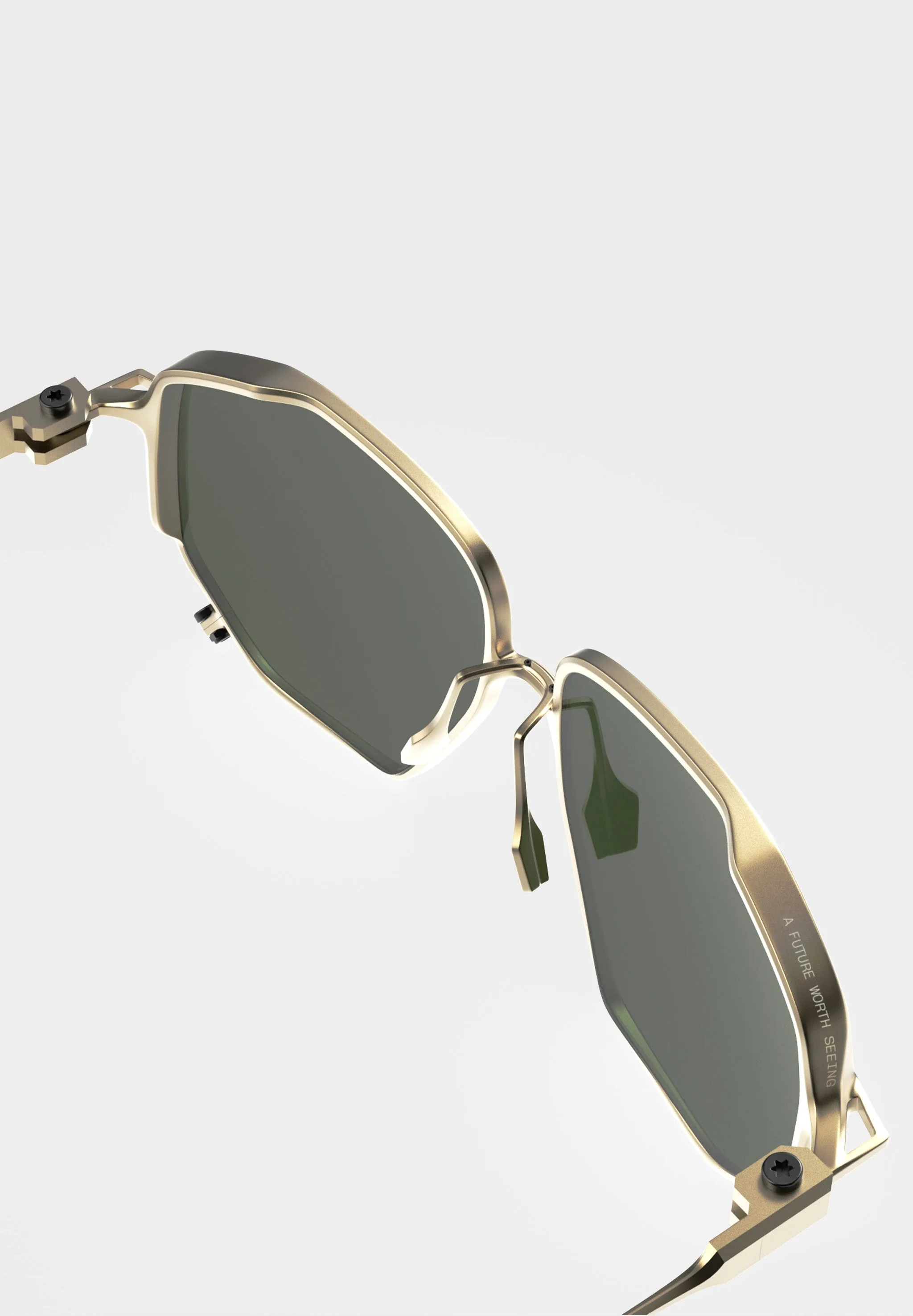 Occhiali da sole FLM19 03 · Titan Golden, vista prodotto 3
